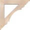 Ekena Millwork Olympic Traditional Smooth Bracket w/ Offset Brace, Douglas Fir, 7 1/2"W x 40"D x 40"H BKT0806X40X40OLY01SDF - alternate 4